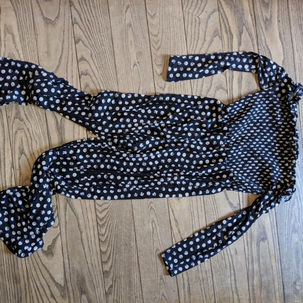 Kids Black Polka Dot Jump Suit